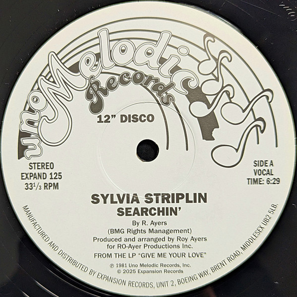 SYLVIA STRIPLIN — SEARCHIN'