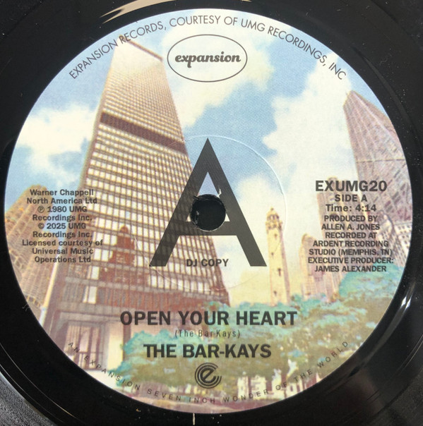THE BAR-KAYS — OPEN YOUR HEART / FEELS LIKE I'M FALLING IN LO