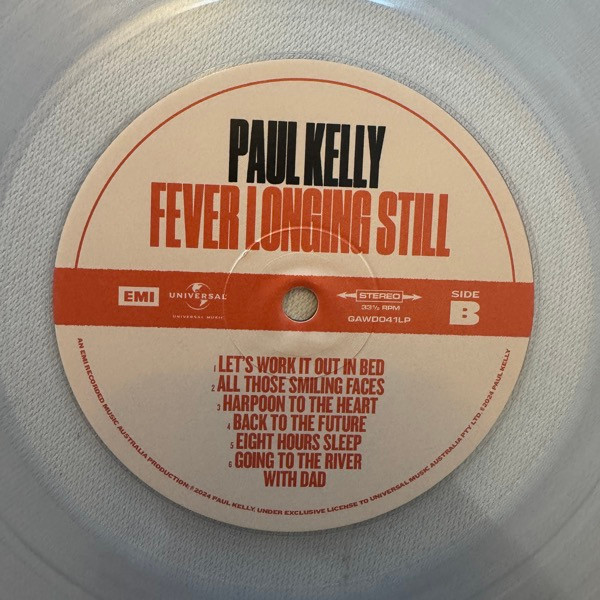 PAUL KELLY — Fever Longing Still