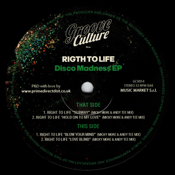 Right To Life — Disco Madness EP