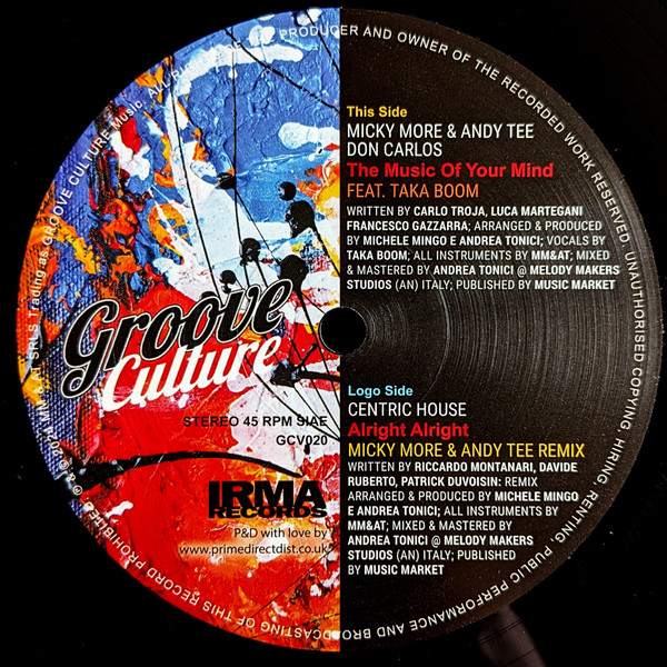 Centric House — Alright Alright / The Music Of Your Mind