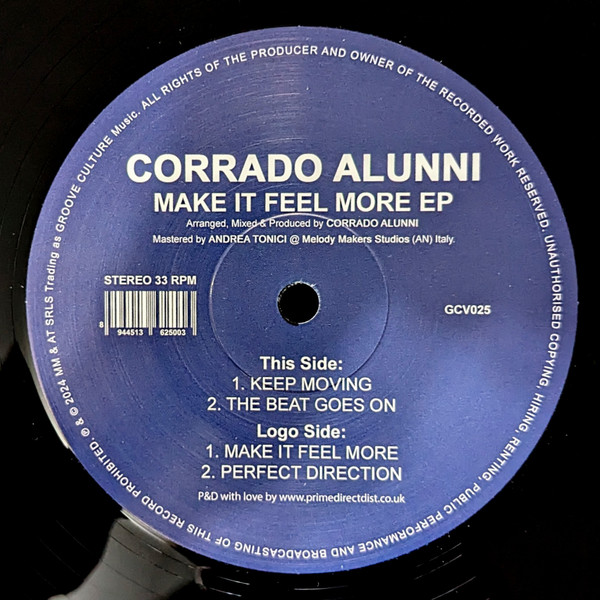 Corrado Alunni — Make It Feel More EP