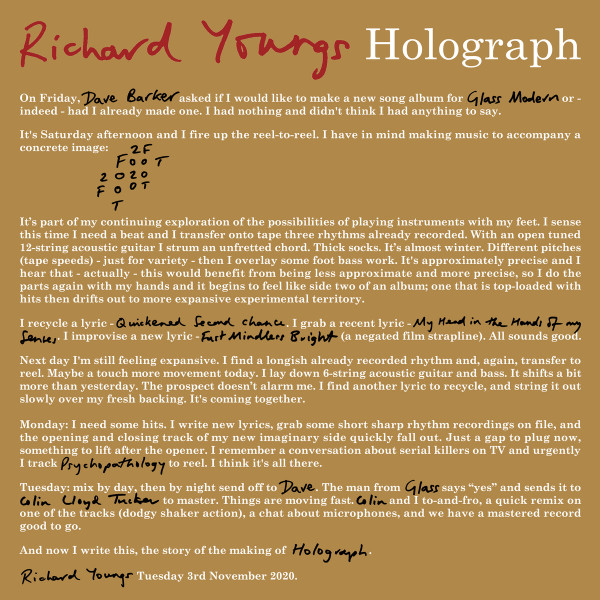 RICHARD YOUNGS — HOLOGRAPH