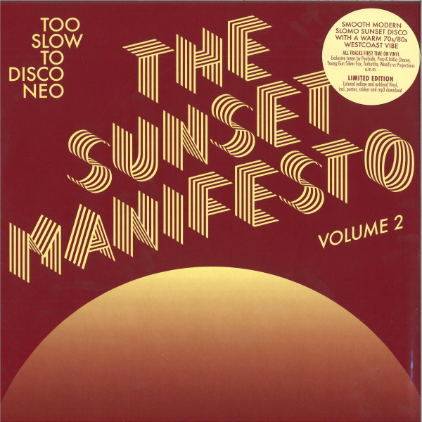 VARIOUS ARTISTS — THE SUNSET MANIFESTO VOLUME 2 (YELLOW AND OXBLOOD VINYL)