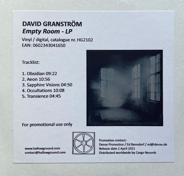 DAVID GRANSTROM — Empty Room