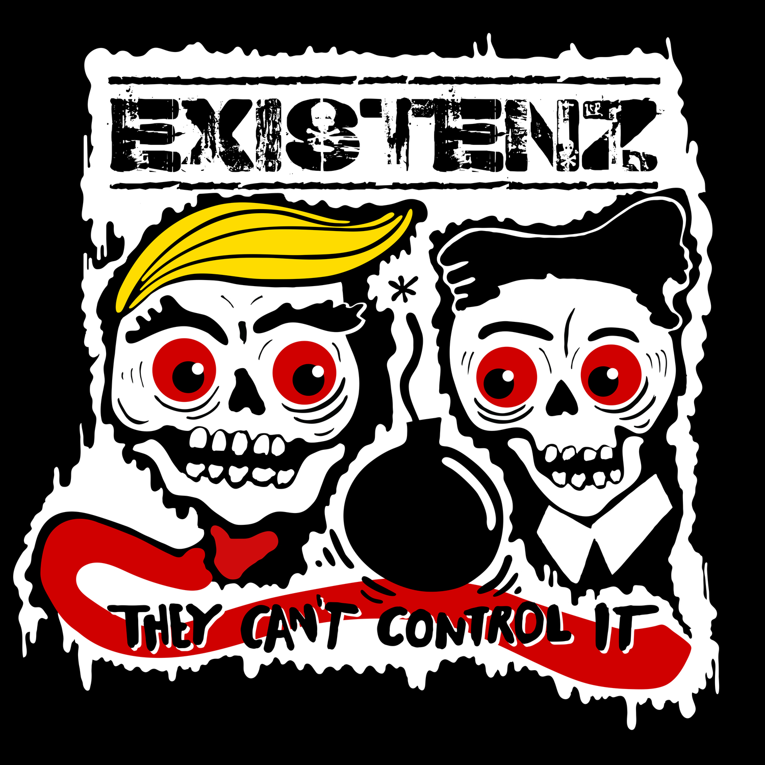 EXISTENZ / THE NILZ — They Cant Control It (Orange Vinyl)