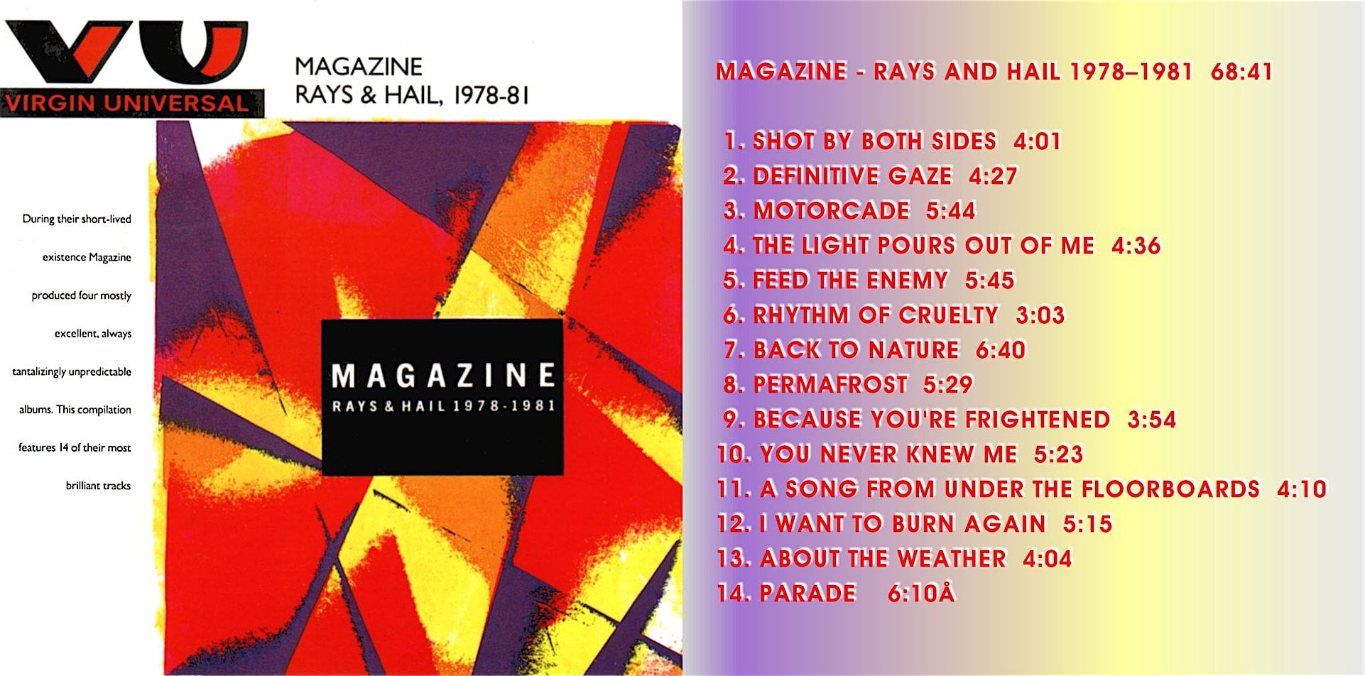 MAGAZINE — RAYS AND HAIL