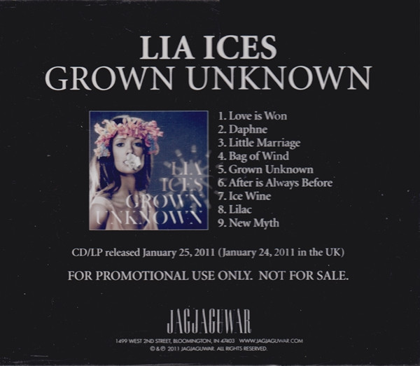 LIA ICES — GROWN UNKNOWN