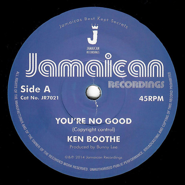 KEN BOOTHE — YOURE NO GOOD / OUT OF ORDER D