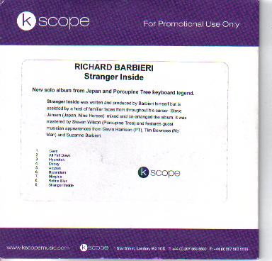 RICHARD BARBIERI — STRANGER INSIDE
