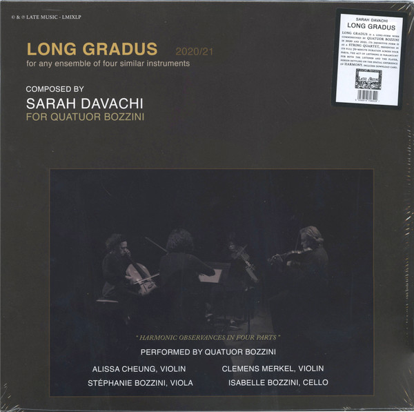 SARAH DAVACHI — Long Gradus