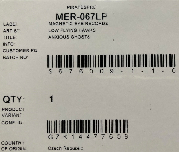 LOW FLYING HAWKS — Anxious Ghosts