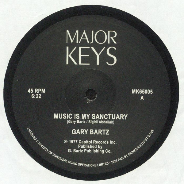 Gary Bartz — Music Is My Sanctuary / Carnaval De L'Esprit