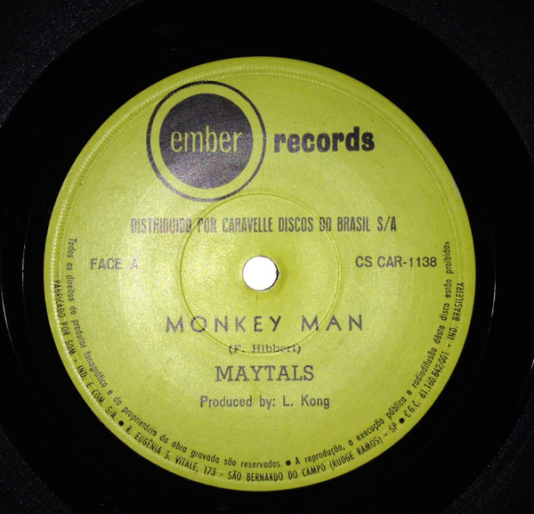 MAYTALS — MONKEY MAN