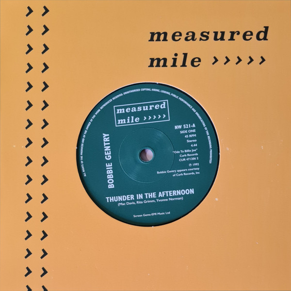 BOBBIE GENTRY — THUNDER IN THE AFTERNOON / SLOW COOKIN'