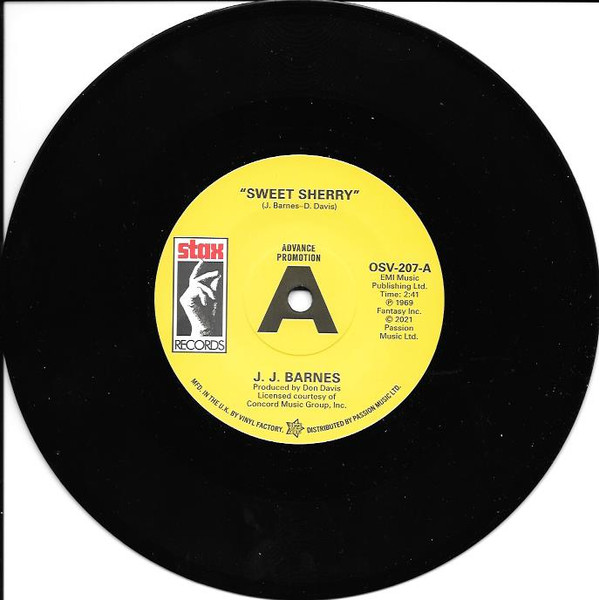 J.J. BARNES — Sweet Sherry / The Whole Damn World Is Going Crazy