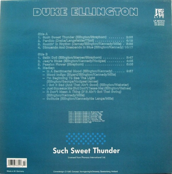 DUKE ELLINGTON — SUCH SWEET THUNDER