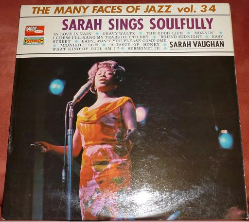 SARAH VAUGHAN — SARAH SINGS SOULFULLY