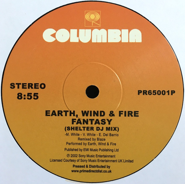 Earth, Wind & Fire — Fantasy (Shelter DJ Mix) / Can't Hide Love (MAW Album Mix)