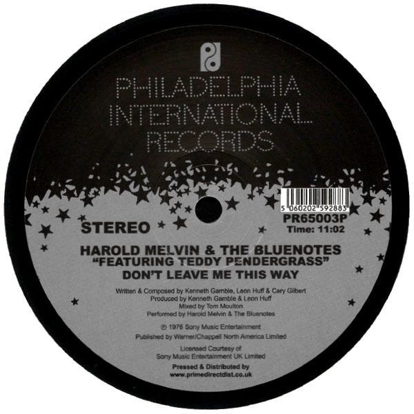 Harold Melvin & The Blue Notes feat. Teddy Pendergrass — Bad Luck / Don't Leave Me This Way (Tom Moulton Mixes)