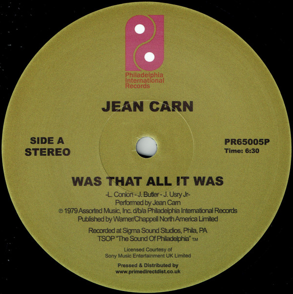 Jean Carn — Was That All It Was / Don't Let It Go to Your Head