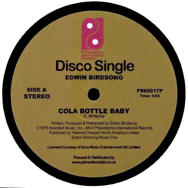 Edwin Birdsong — Cola Bottle Baby