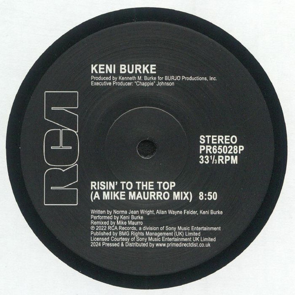 Keni Burke — Risin' to the Top (A Mike Maurro Mix) / I'm In Love (A Mike Maurro Mix)
