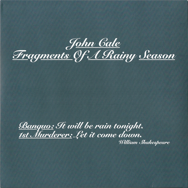 JOHN CALE — FRAGMENTS OF A RAINY SEASON