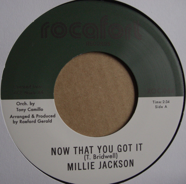 Millie Jackson — Now That You Got It b/w "Hypocrisy (Alternative Version)"