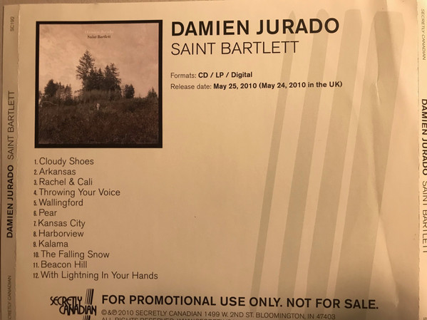 DAMIEN JURADO — SAINT BARTLETT