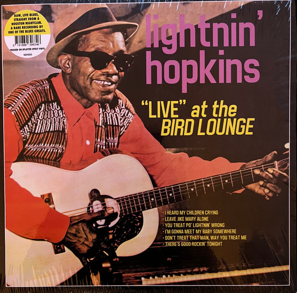 LIGHTNIN HOPKINS — Live At The Bird Lounge (Clear/Red/Yellow Splatter Effect Vinyl)