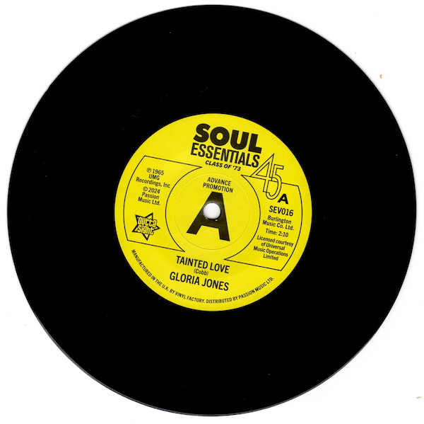 GLORIA JONES / R. DEAN TAYLOR — TAINTED LOVE / THERES A GHOST