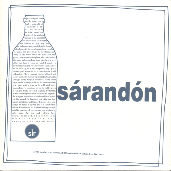 SARANDON / THE MEMBRANES — Spike Milligans Tape Recorder
