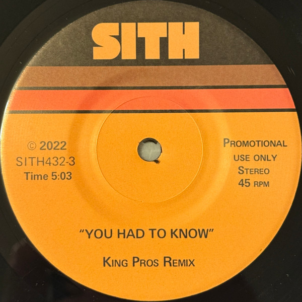 ROCKWILDER AND KING PROS — LOVE IN NEED B/W YOU HAD TO KNOW
