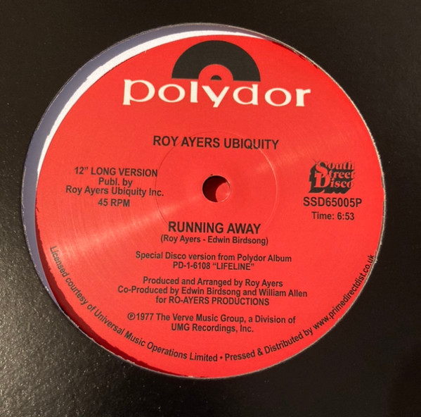 Roy Ayers Ubiquity — Running Away / Love Will Bring Us Back Together