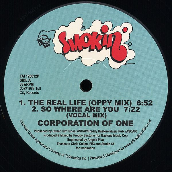 Corporation Of One — The Real Life / So Where Are You