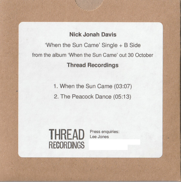 NICK JONAH DAVIS — When The Sun Came