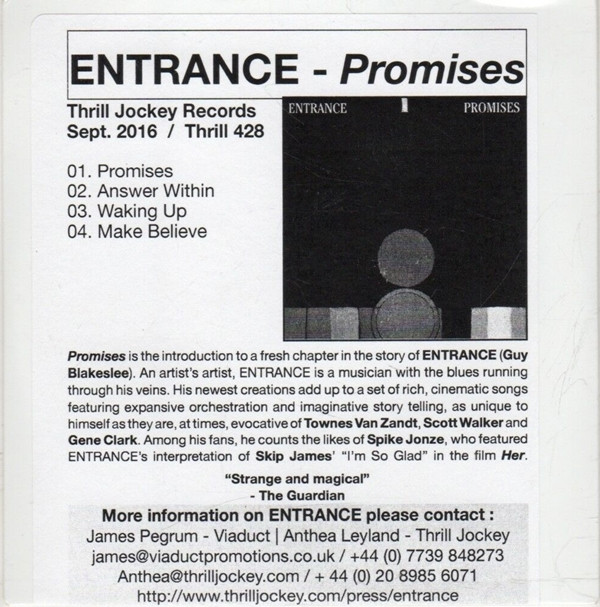ENTRANCE — Promises