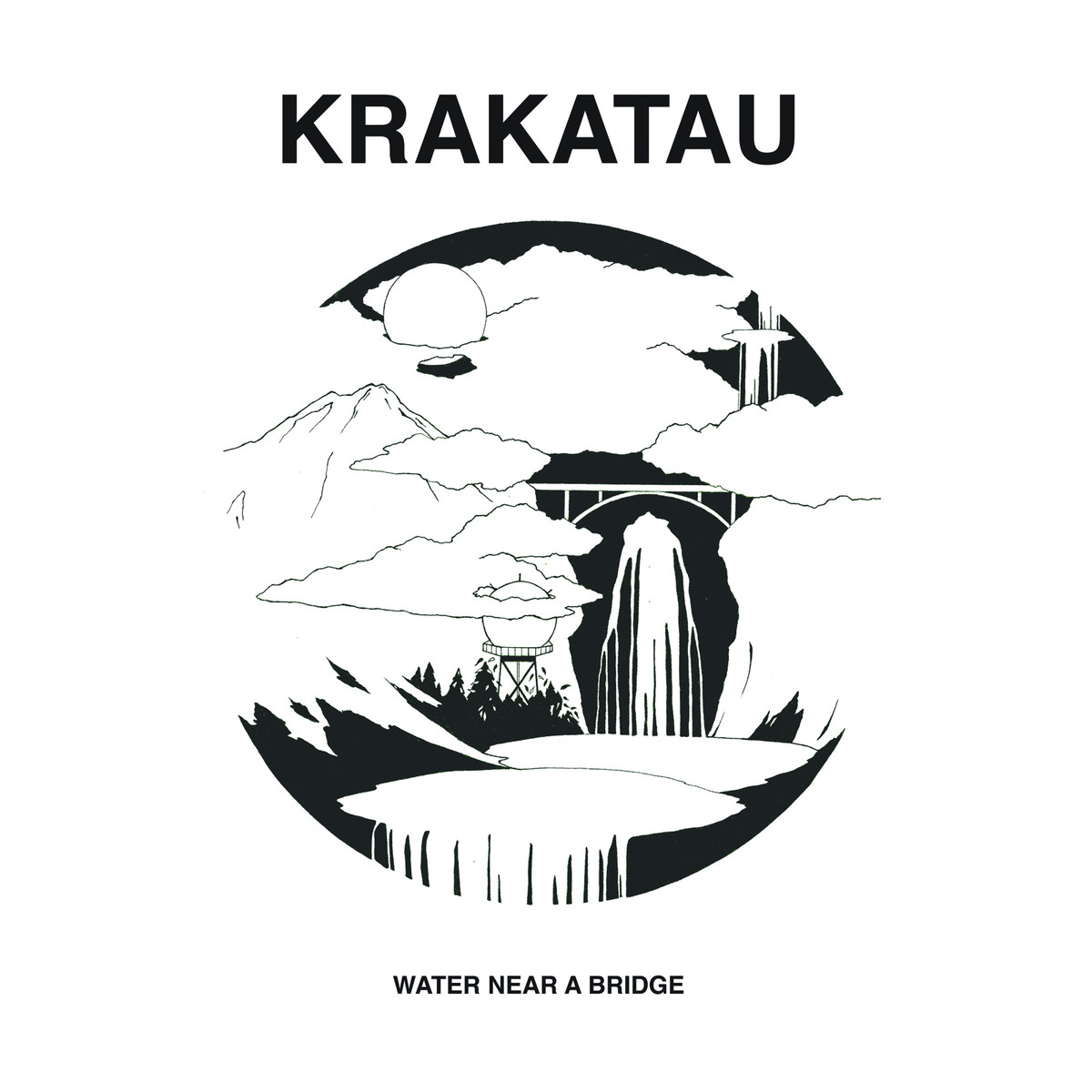 KRAKATAU — WATER NEAR A BRIDGE