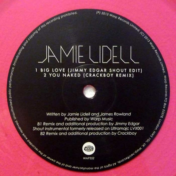 JAMIE LIDELL — BIG LOVE REMIXES