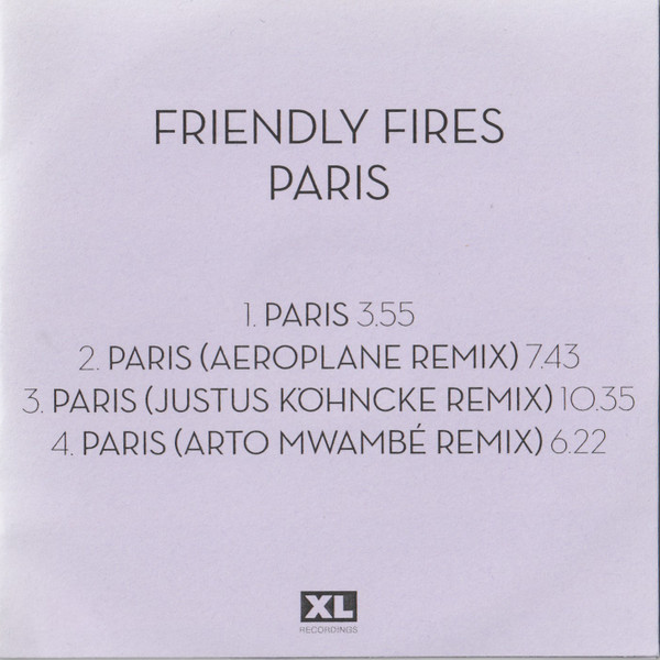 FRIENDLY FIRES — PARIS